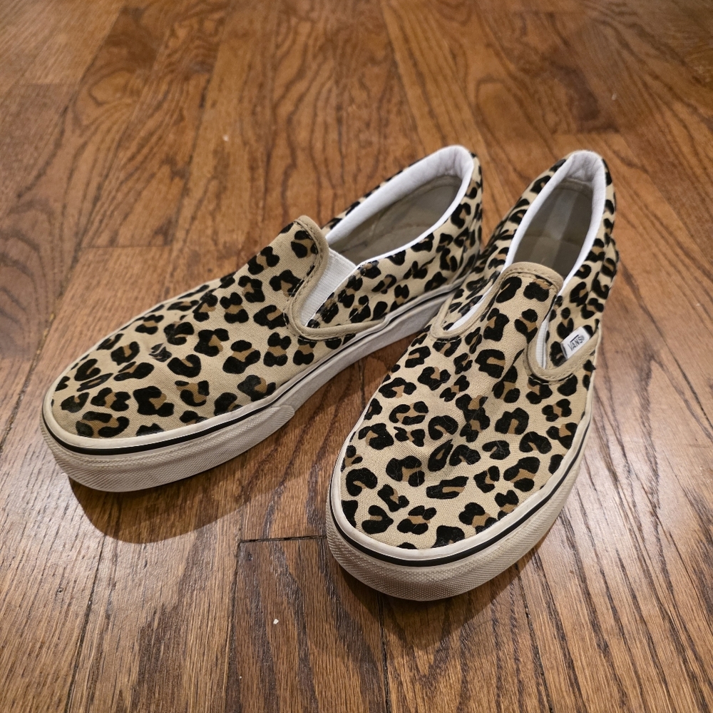 Vans Animal Leopard Print Slip-On Sneakers